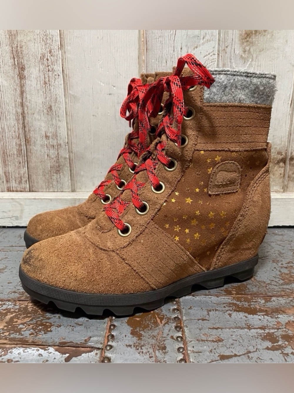 Sorel Youth Lexie Gold Star Wedge